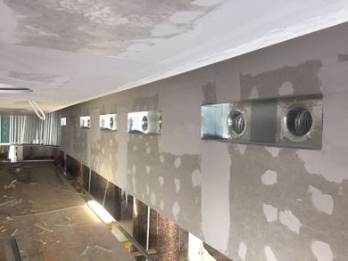 Instalaciones Iglucan conductos de ventilación instalados